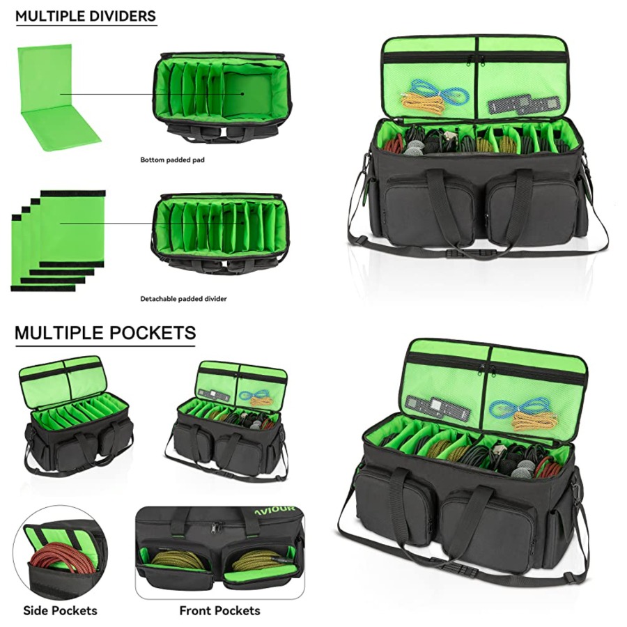 Audio Music File - SAVIOUR DJ Cable File Bag, Detachable