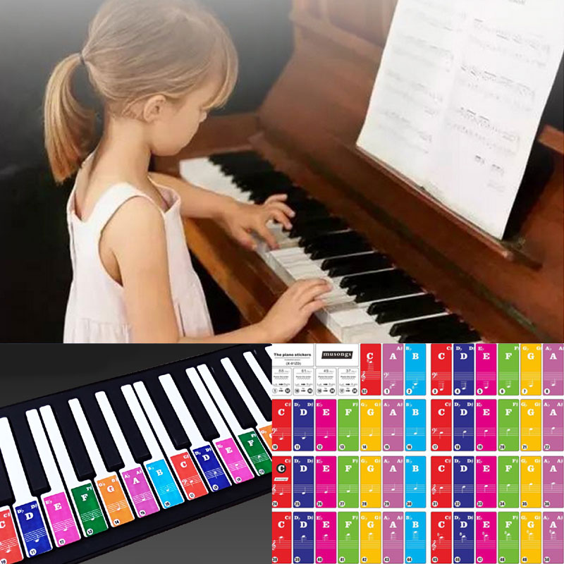 Keyboard Piano 61 Key - 37/49/61/88 Keys New Colorful Transparent Piano