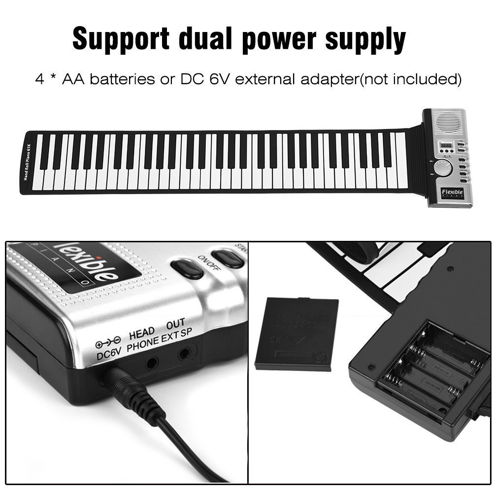 Portable ABS Plastic 61 Keys F - Keyboard Piano 61 Key reseña y precio