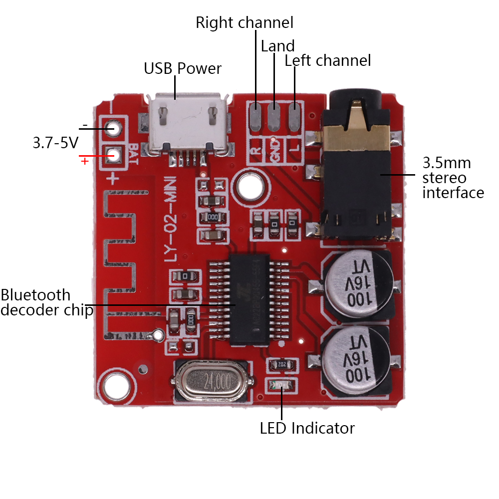 Bluetooth Audio Receiver board - Music Audio Pro reseña y precio