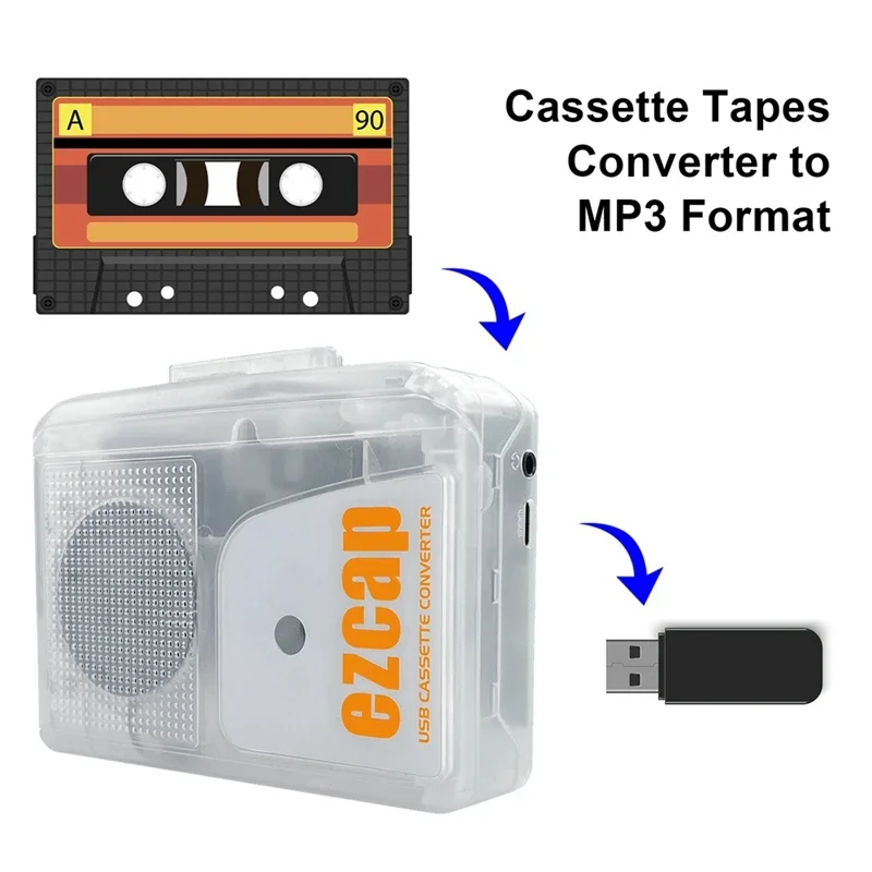 USB Cassette Player Walkman St - Audio Music File reseña y precio