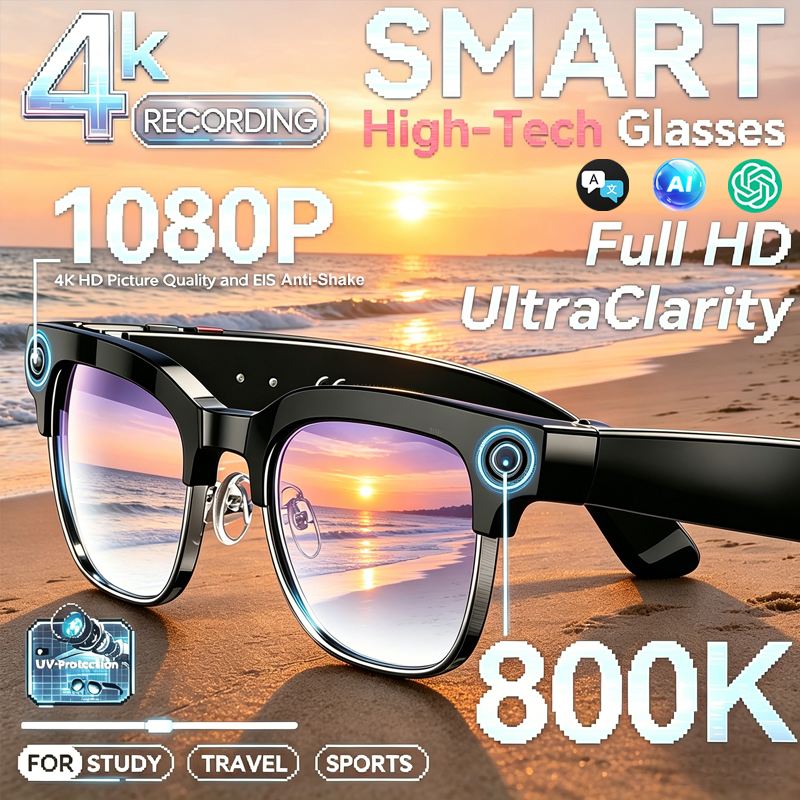 Smart Camera Glasses Photo and - Audio Music Video reseña y precio