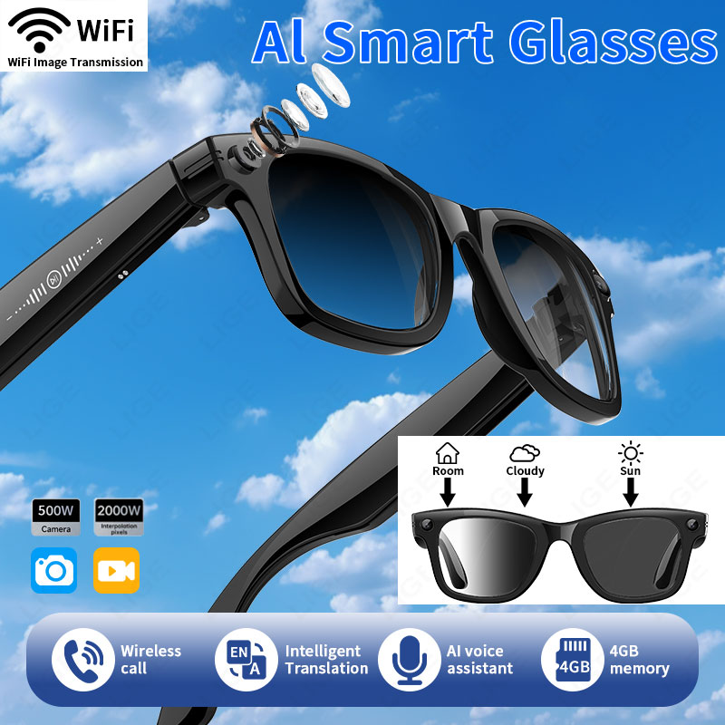 New Upgrade Smart Glasses 5MP  - Audio Music Recognition reseña y precio