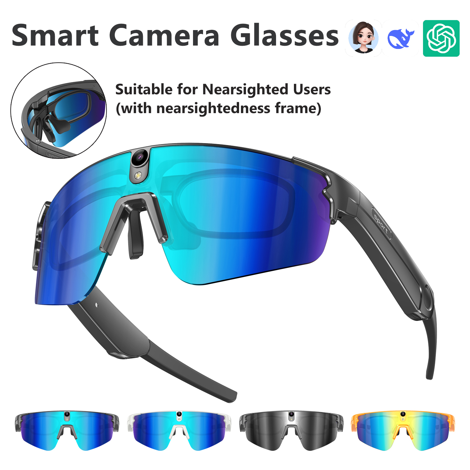 L805 AI Smart Glasses With 800 - Audio Music Video reseña y precio