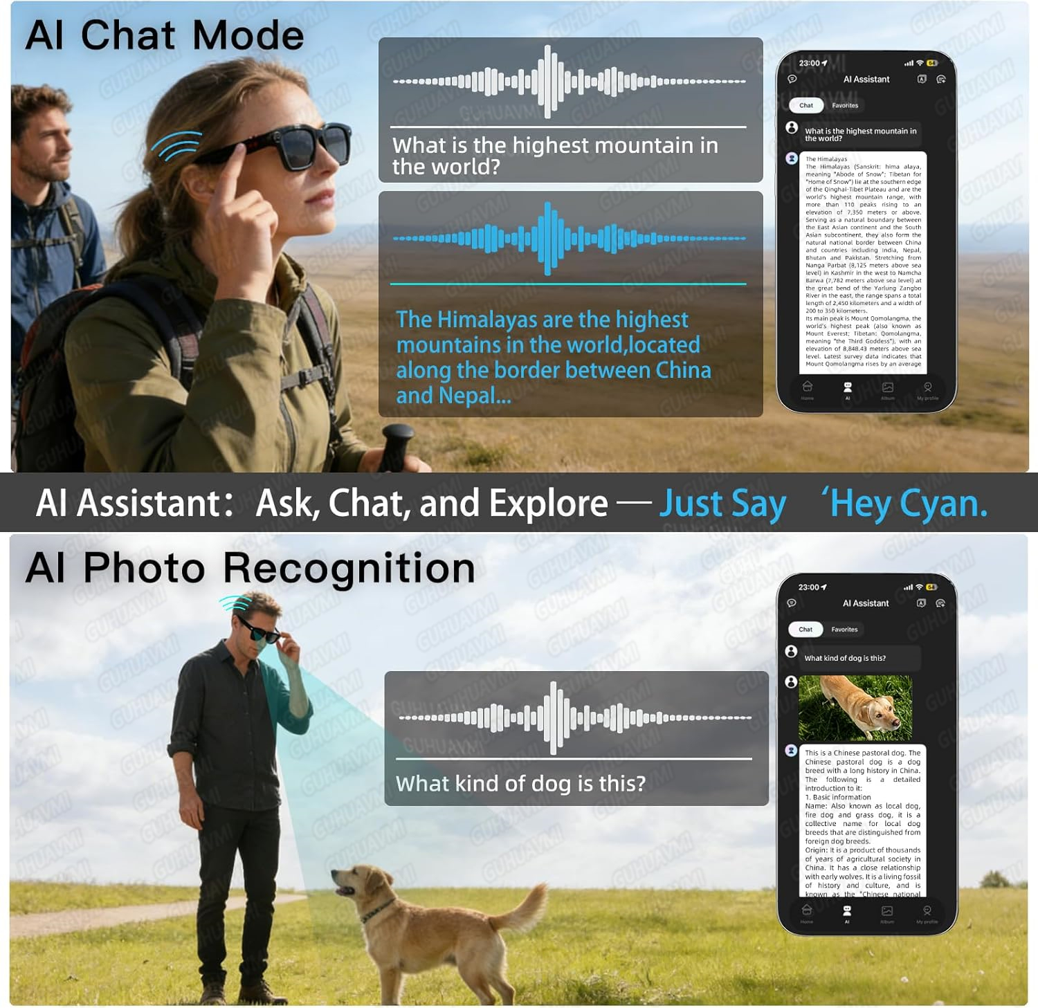 New Smart AI Glasses with 800W - Audio Music Video reseña y precio