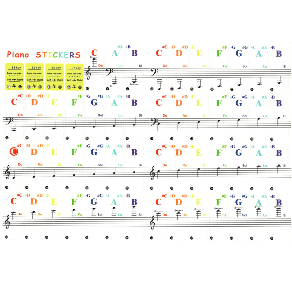 Transparent Piano Keyboard Sti - Keyboard Piano 61 Key reseña y precio