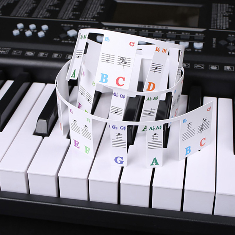 Piano Keyboard Stickers 88/61  - Keyboard Piano 61 Key reseña y precio
