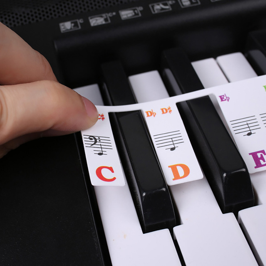 Piano Keyboard Stickers 88/61  - Keyboard Piano 61 Key reseña y precio