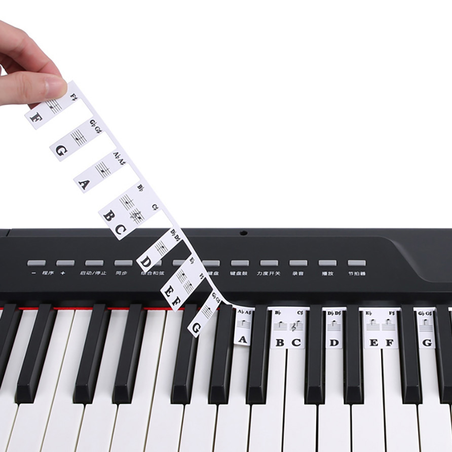 Piano Keyboard Stickers 88/61  - Keyboard Piano 61 Key reseña y precio