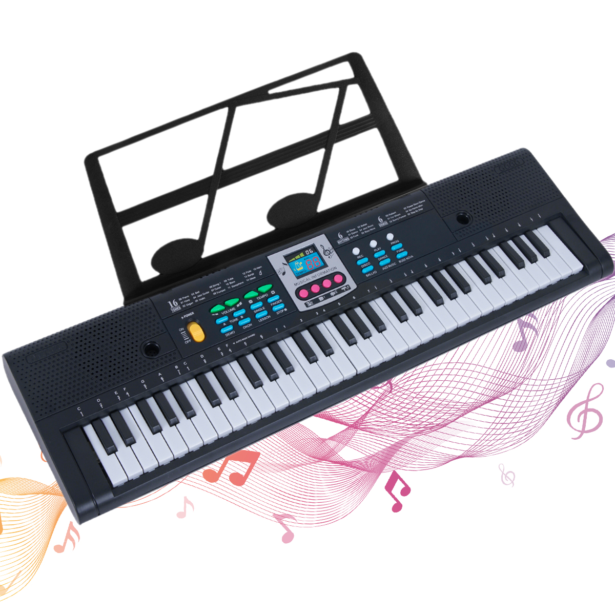 61Key Quick Start Electronic K - Keyboard Piano 61 Key reseña y precio