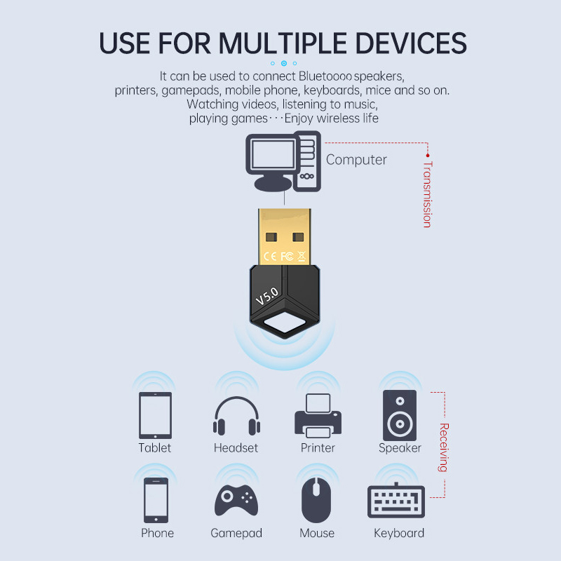 USB Bluetooth Adapter 5.0 Audi - Audio Music File reseña y precio