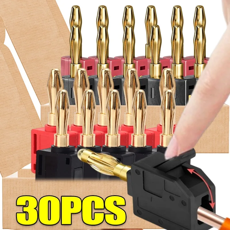 4mm 32A No Solder Banana Plug  - Audio Music Test reseña y precio