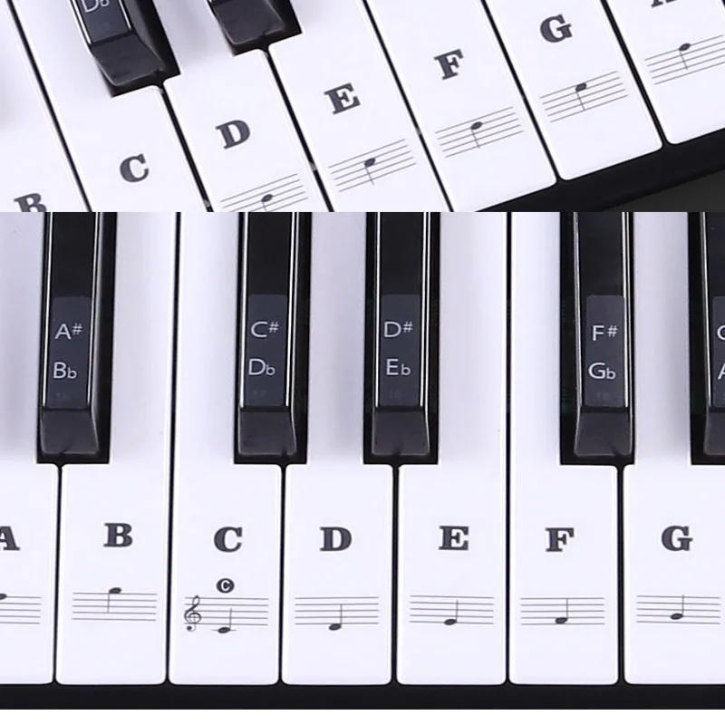 1PC Piano Training Stickers Fo - Keyboard Piano 61 Key reseña y precio