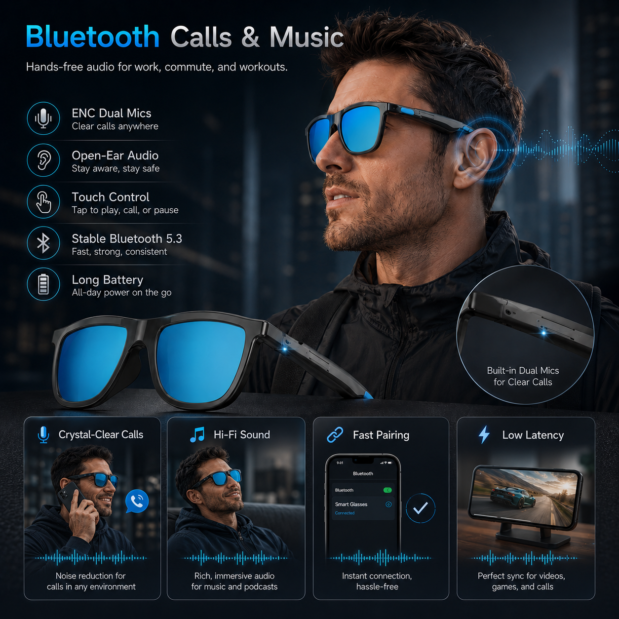 New Touch-Color Change Smart A - Audio Music Video reseña y precio