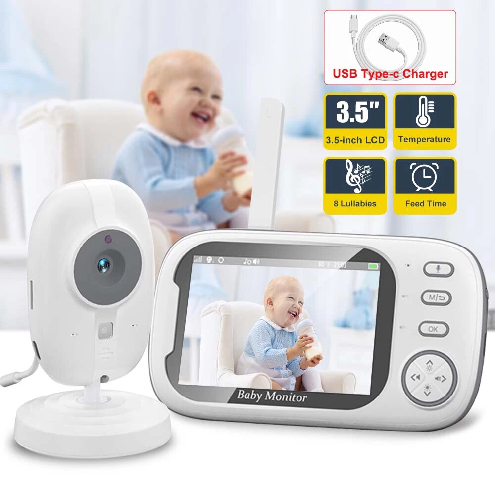 3.5'' Video Baby Monitor 2.4G  - Audio Music Video reseña y precio