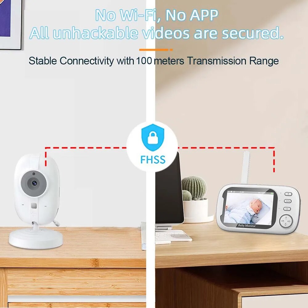3.5'' Video Baby Monitor 2.4G  - Audio Music Video reseña y precio