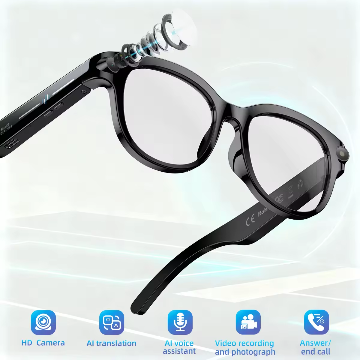 2026 New AI Smart Glasses with - Audio Music Video reseña y precio
