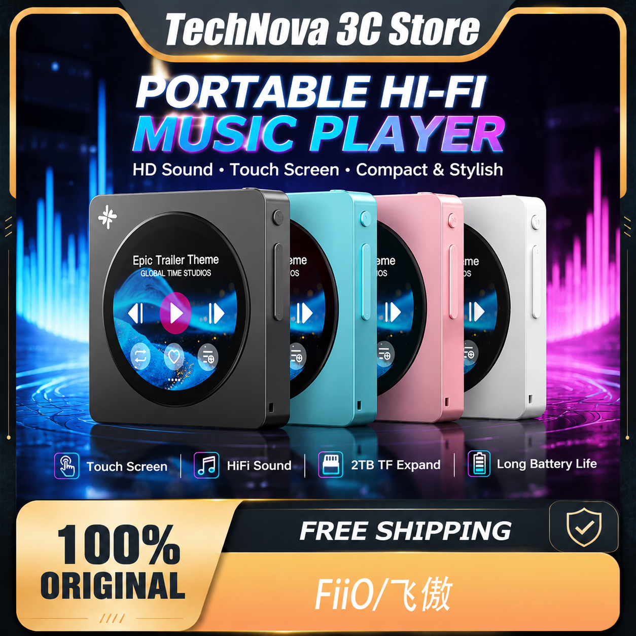 FiiO DISC Portable HiFi Music  - Audio Music Of reseña y precio