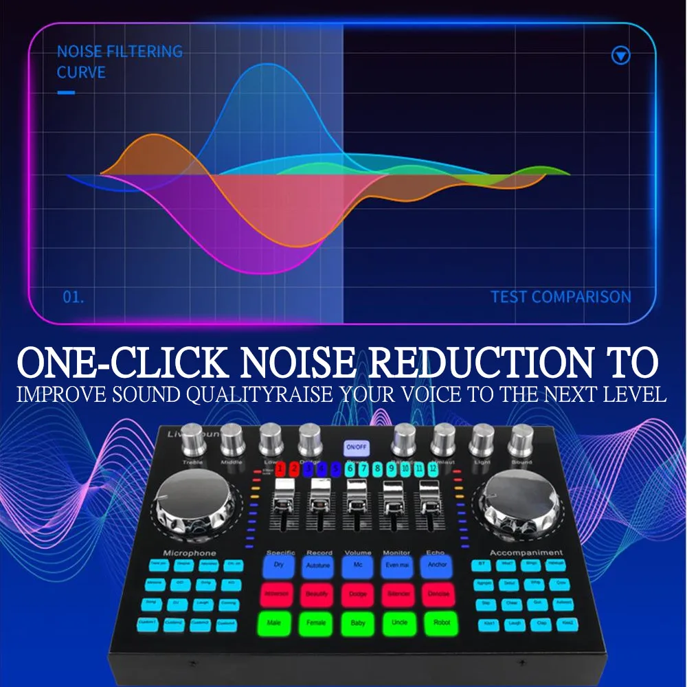 K1 Live Sound Card Voice Chang - Music Audio Pro reseña y precio