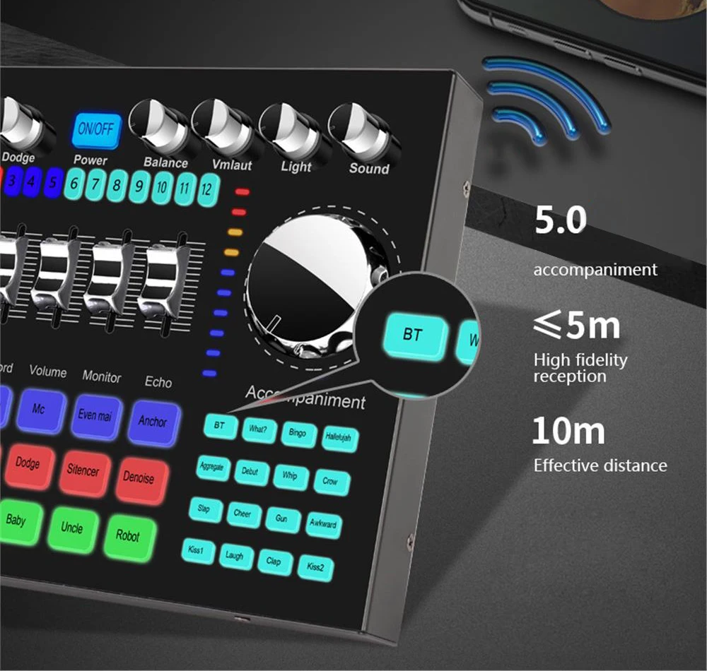 K1 Live Sound Card Voice Chang - Music Audio Pro reseña y precio