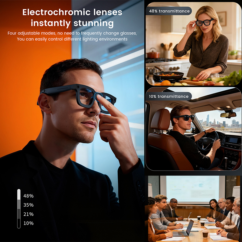 New AI Smart Glasses 800W Came - Audio Music Recognition reseña y precio