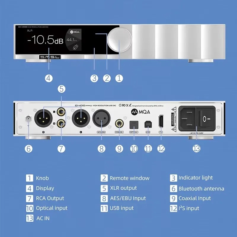 SMSL D400 PRO D400PRO Digital  - Music Audio Pro reseña y precio