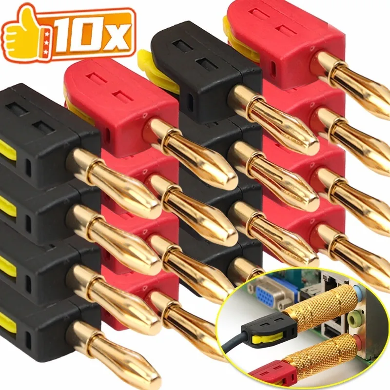 No Solder Banana Plug Quick Wi - Audio Music Test reseña y precio