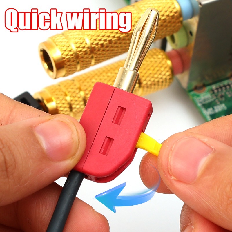 No Solder Banana Plug Quick Wi - Audio Music Test reseña y precio