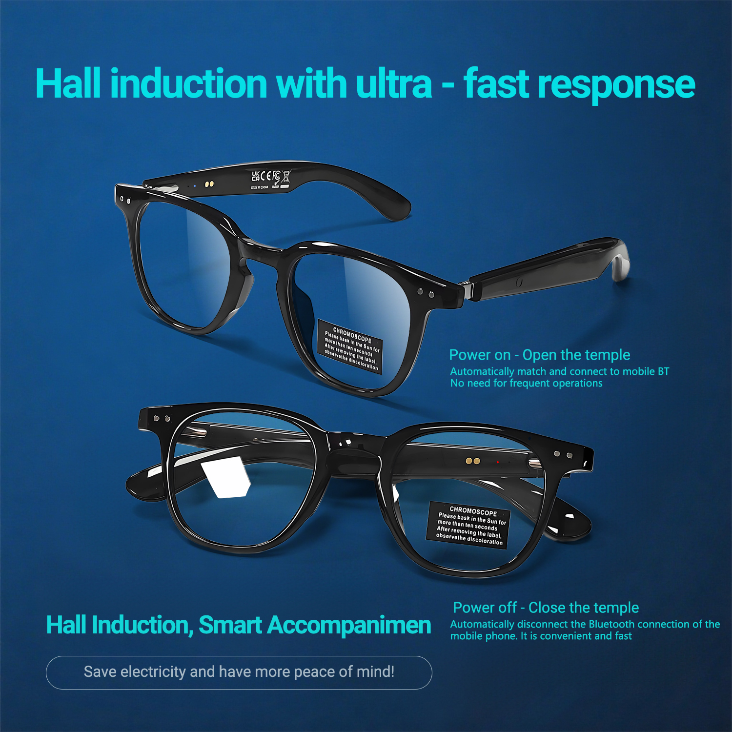 Photochromic Smart Glasses Ant - Audio Music Video reseña y precio
