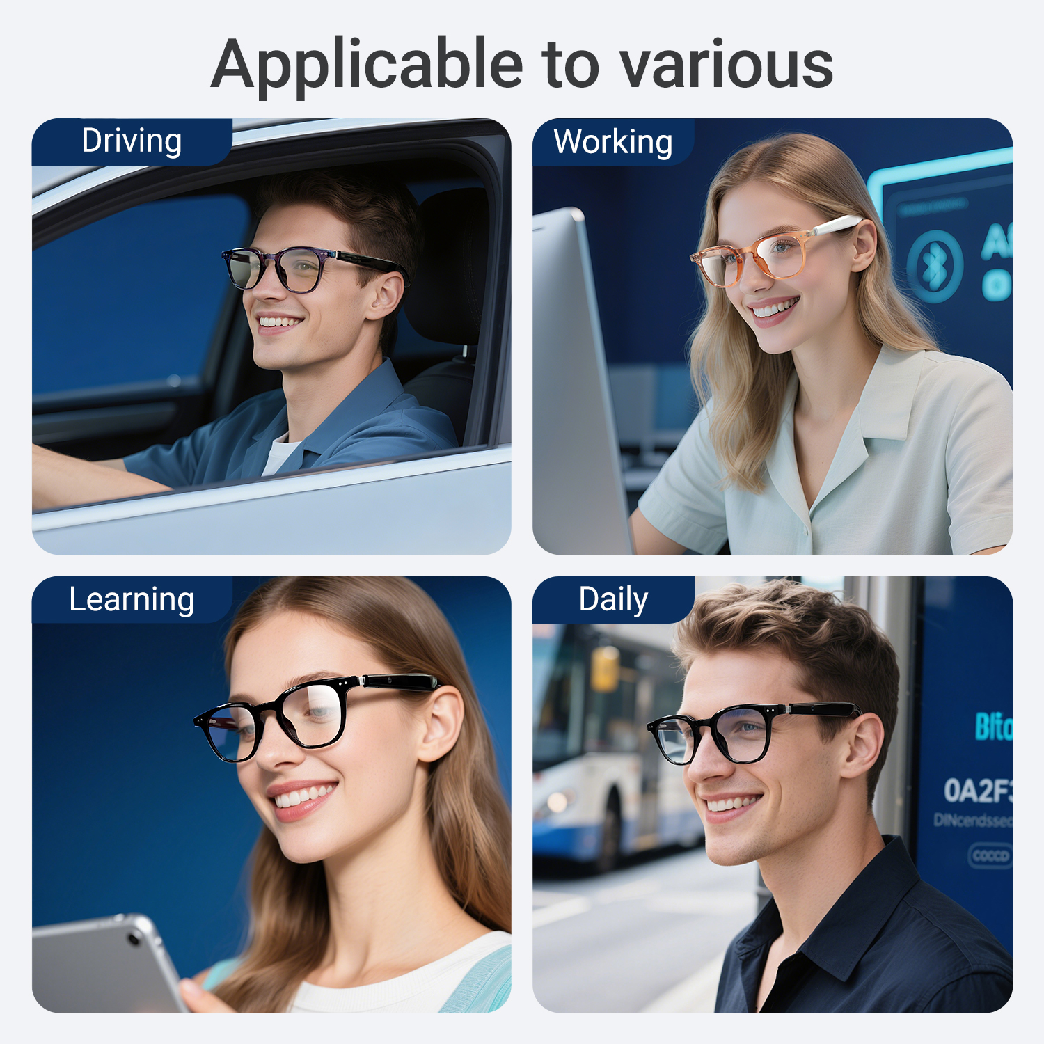Photochromic Smart Glasses Ant - Audio Music Video reseña y precio