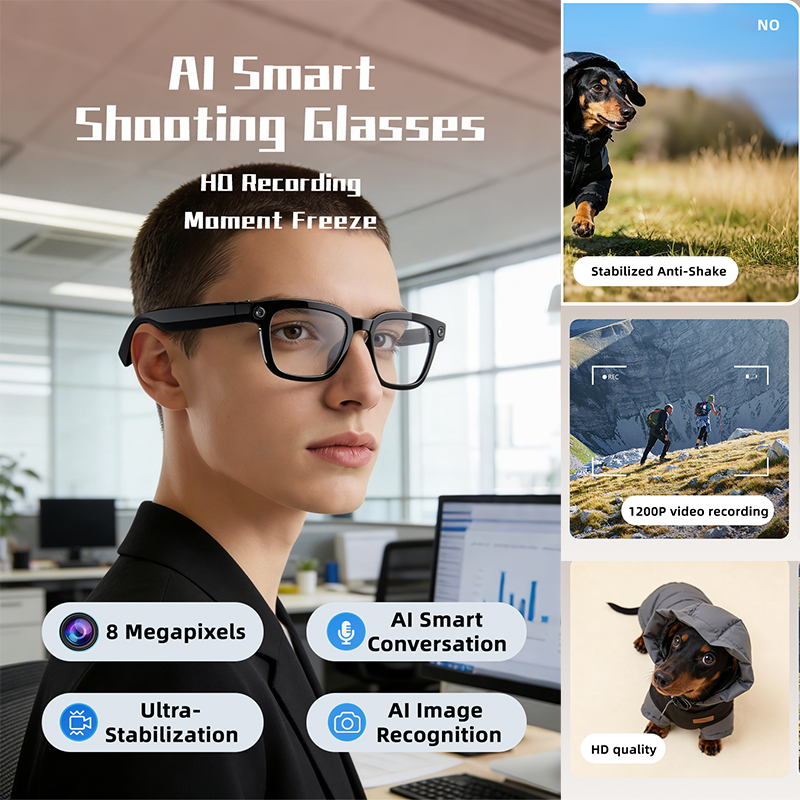800W Smart Shooting Glasses An - Audio Music Recognition reseña y precio
