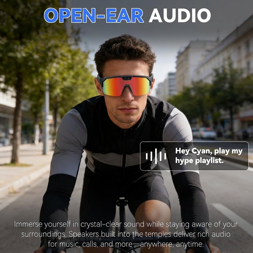 2026New AI Smart Glasses 1200P - Audio Music Video reseña y precio