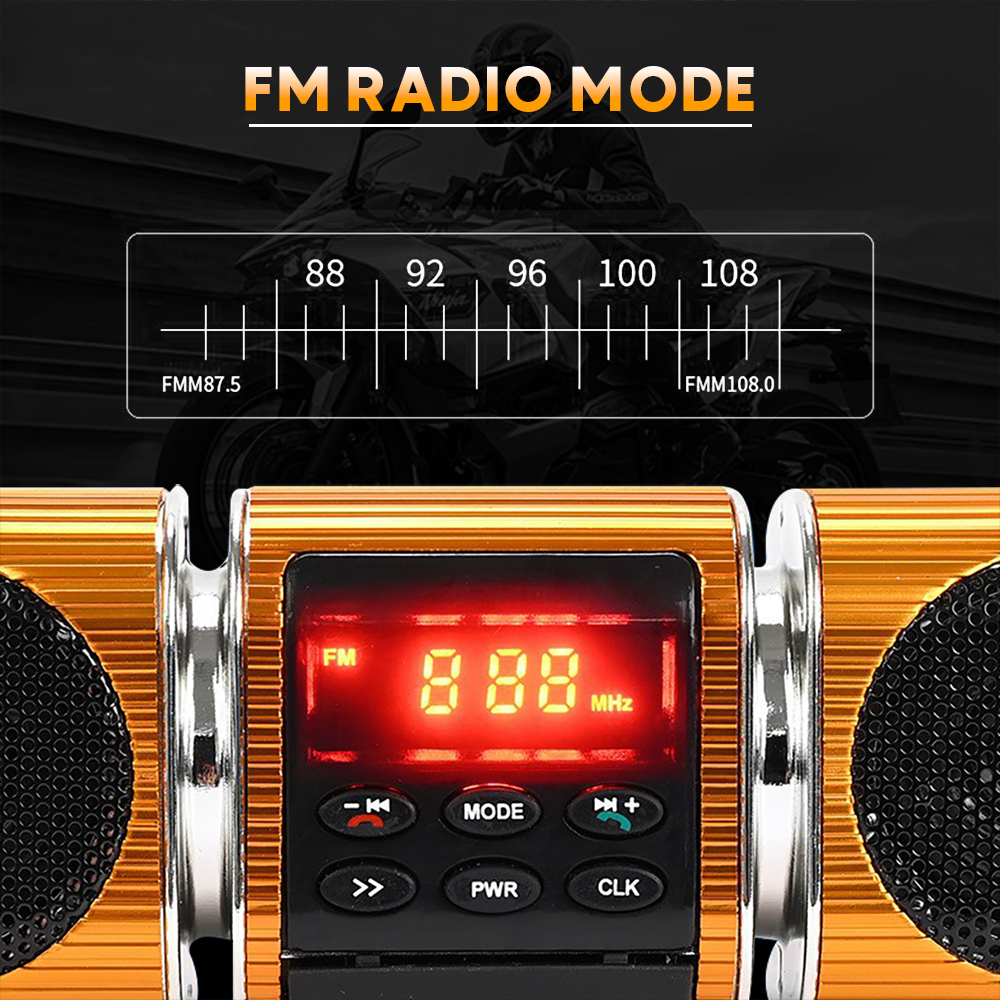Motorcycle Audio FM Radio, USB - Audio Music To Mp3 reseña y precio