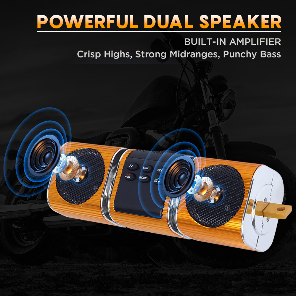 Motorcycle Audio FM Radio, USB - Audio Music To Mp3 reseña y precio