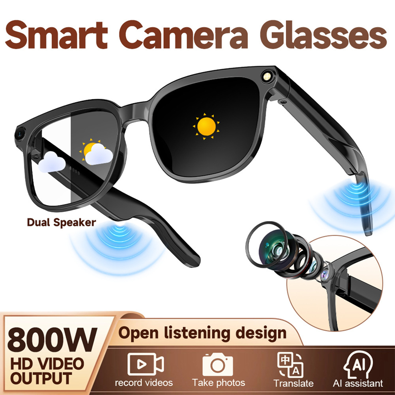 AI Smart Glasses with Camera 4 - Audio Music Recognition reseña y precio