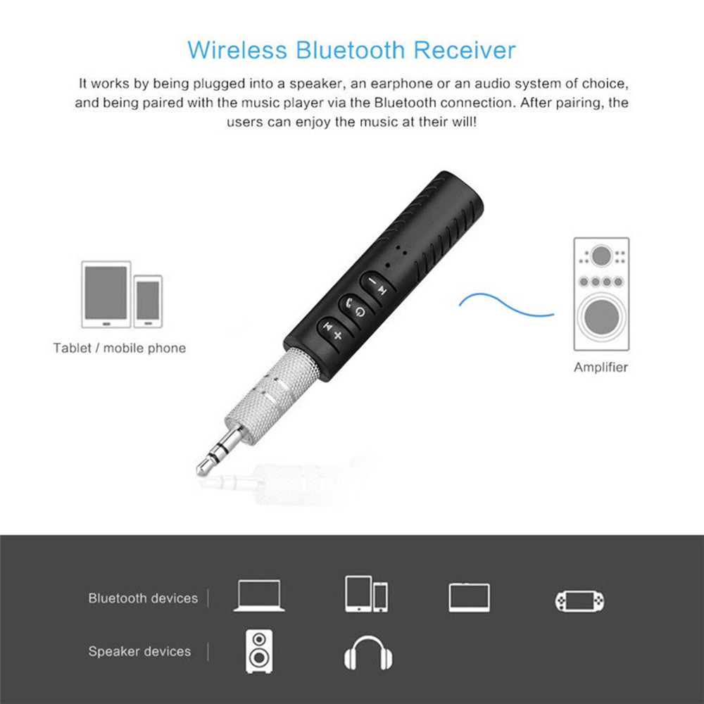 3.5mm Jack Wireless Bluetooth  - Audio Music To Mp3 reseña y precio
